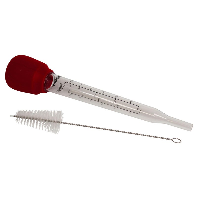 Mirro 10.5    Turkey Baster with Cleaning Brush Red, 10.5"", MIR-11313 - Image 1